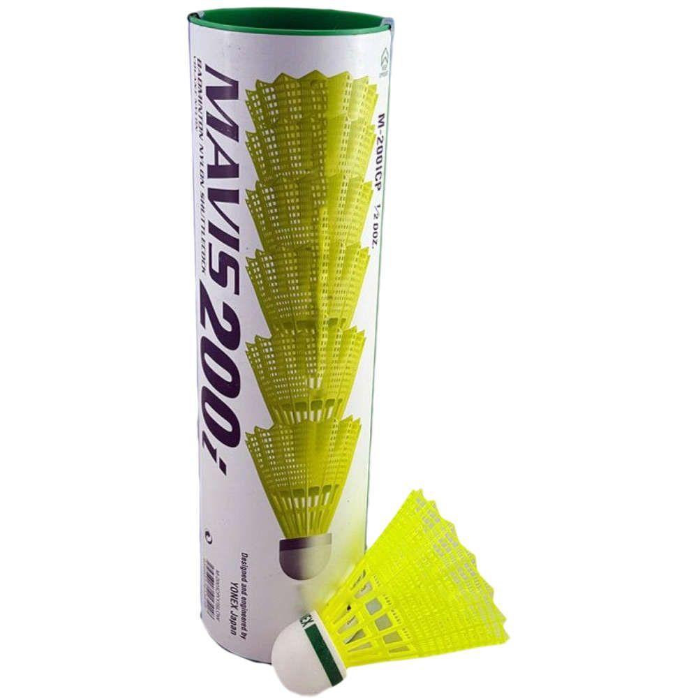 YONEX Mavis 200I Green Cap Yellow Nylon Shuttlecock