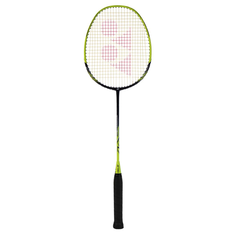 YONEX Nanoray Ace Badminton Racquet (Strung, Black/Lime)