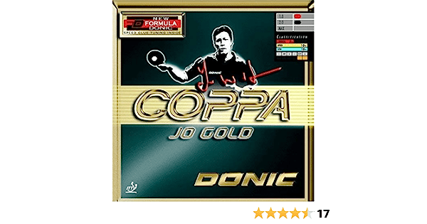 Top 10 Table Tennis Rubbers in India DONIC Coppa JO Gold. 01