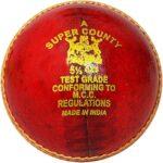 GM Super County Leather Cricket Ball (Red)