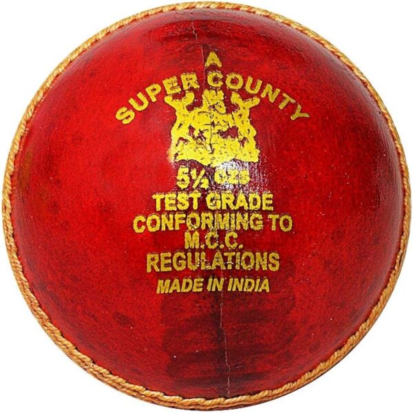 GM Super County Leather Cricket Ball (Red)