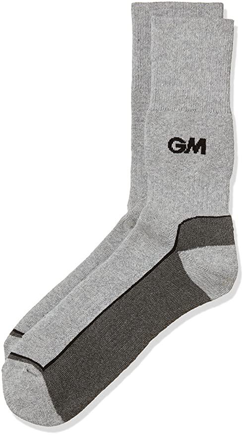 GM 01 Polyester Cricket Socks For Mens - Grey/Black