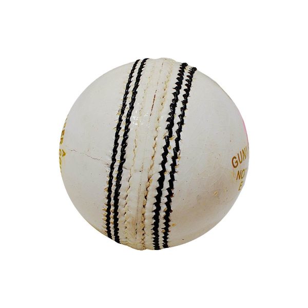 GM Super County Leather Cricket Leather Ball (White)