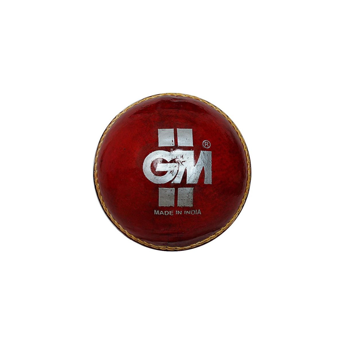 GM Crown Match Leather Cricket Ball (RED)