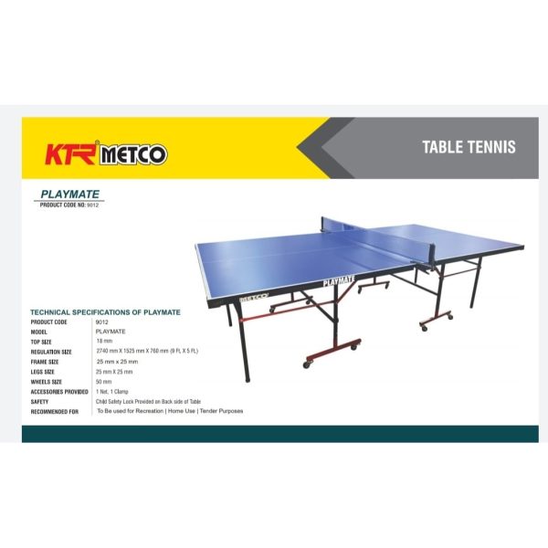 Metco Play Mate Table Tennis Table