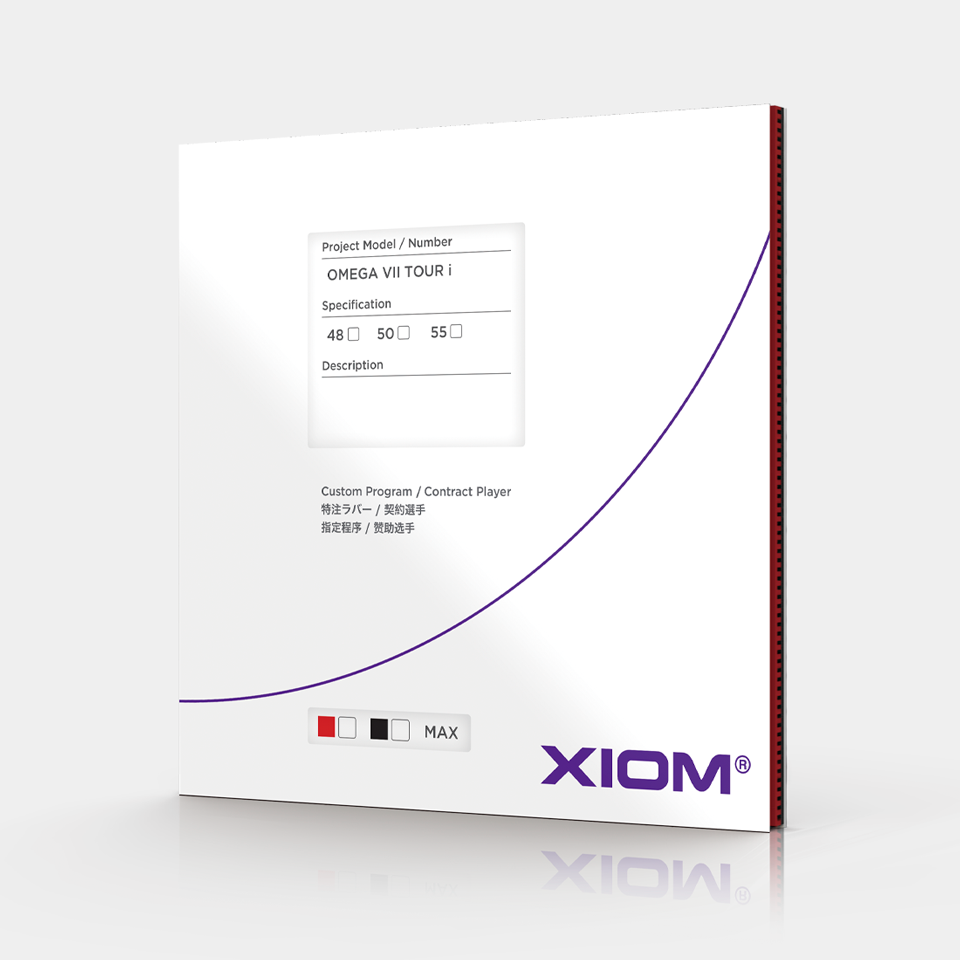 Top 10 Table Tennis Rubbers in India - Xiom Omega VII Tour