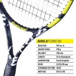 babolat evoke 102 tennis racquet black yellow strung 1 1 1 (1)