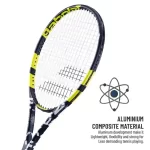 babolat evoke 102 tennis racquet black yellow strung 2 1 (1)