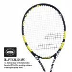 babolat evoke 102 tennis racquet black yellow strung 3 1 (1)